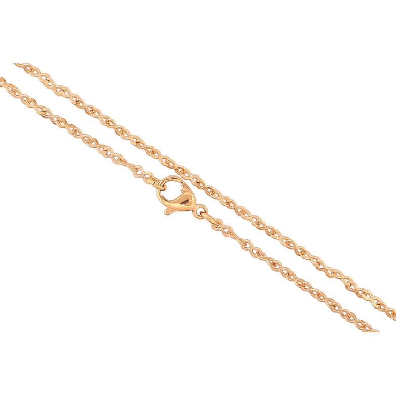 Цепочка Xuping Позолота 18K Плетение Восьмерка длинна 46см х 2мм фото №3 Цепочка Xuping Позолота 18K Плетение Восьмерка длинна 46см х 2мм фото №3