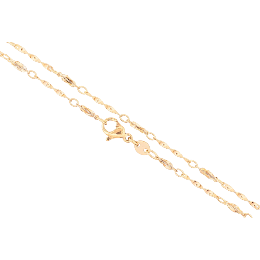 Ланцюжок Xuping Позолота 18K «Плетіння Фантазійне» довжина 46см х 2мм фото №1