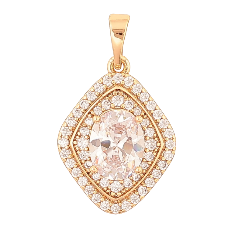 Кулон Xuping Позолота 18K «Ромб з інкрустацією кристалами» для ланцюжка до 5мм фото №13 Кулон Xuping Позолота 18K «Ромб з інкрустацією кристалами» для ланцюжка до 5мм фото №13