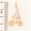 Кулон Xuping Позолота 18K «Велосипедист» для ланцюжка до 5мм фото №2 Кулон Xuping Позолота 18K «Велосипедист» для ланцюжка до 5мм фото №2