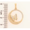 Кулон Xuping Позолота 18K Бабочка в колечке для цепочки до 6мм фото №2 Кулон Xuping Позолота 18K Бабочка в колечке для цепочки до 6мм фото №2