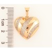 Кулон Xuping Позолота 18K Сердечко с кристаллами для цепочки до 7мм фото №2 Кулон Xuping Позолота 18K Сердечко с кристаллами для цепочки до 7мм фото №2