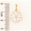 Кулон Xuping Позолота 18K «Кришталева квітка» для ланцюжка до 6мм фото №2 Кулон Xuping Позолота 18K «Кришталева квітка» для ланцюжка до 6мм фото №2