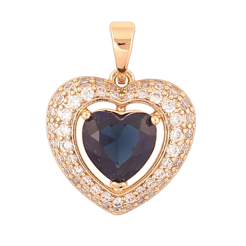 Кулон Xuping Позолота 18K «Серце з синім кристалом» для ланцюжка до 5мм фото №7 Кулон Xuping Позолота 18K «Серце з синім кристалом» для ланцюжка до 5мм фото №7
