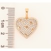 Кулон Xuping Позолота 18K Сердце с инкрустацией кристаллами для цепочки до 6мм фото №2 Кулон Xuping Позолота 18K Сердце с инкрустацией кристаллами для цепочки до 6мм фото №2