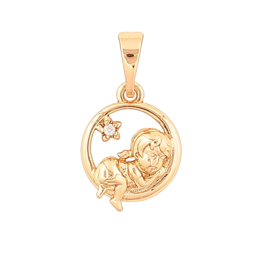 Кулон Xuping Позолота 18K «Солодкий сон» для ланцюжка до 5мм фото №1 Кулон Xuping Позолота 18K «Солодкий сон» для ланцюжка до 5мм фото №1