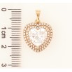 Кулон Xuping Позолота 18K «Кристальне серце» для ланцюжка до 5мм фото №2 Кулон Xuping Позолота 18K «Кристальне серце» для ланцюжка до 5мм фото №2