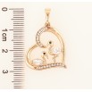 Кулон Xuping Позолота 18K «Серце з фламінго» для ланцюжка до 6мм фото №2 Кулон Xuping Позолота 18K «Серце з фламінго» для ланцюжка до 6мм фото №2