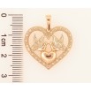Кулон Xuping Позолота 18K Сердце с голубями для цепочки до 6мм фото №2 Кулон Xuping Позолота 18K Сердце с голубями для цепочки до 6мм фото №2
