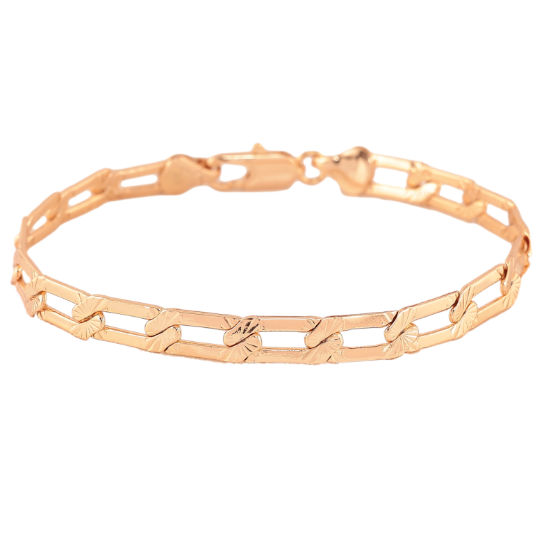 Браслет Xuping Позолота 18K Цепочка Панцирная размер 19.5см х 6мм фото №1