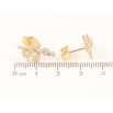 Серьги Xuping Позолота 18K пусеты Крестики с цветочками фото №2 Серьги Xuping Позолота 18K пусеты Крестики с цветочками фото №2