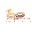 Серьги Xuping Позолота 18K пусеты Подвески с черными кристаллами фото №2