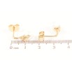 Серьги Xuping Позолота 18K пусеты Жемчужины с цветочками фото №2 Серьги Xuping Позолота 18K пусеты Жемчужины с цветочками фото №2