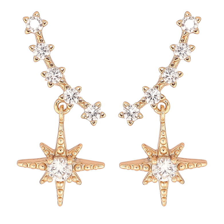 Сережки Xuping Позолота 18K пусети «Зоряне сяйво» фото №9 Сережки Xuping Позолота 18K пусети «Зоряне сяйво» фото №9