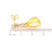 Сережки Xuping Позолота 18K пусети «Візерунок ланцюжок з жовтими кристалами» фото №2 Сережки Xuping Позолота 18K пусети «Візерунок ланцюжок з жовтими кристалами» фото №2