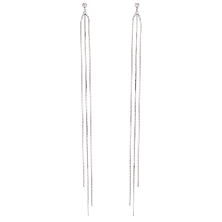 Серьги Xuping TTM Stainless Steel цвет Родий пусеты Подвески из цепочек фото №24