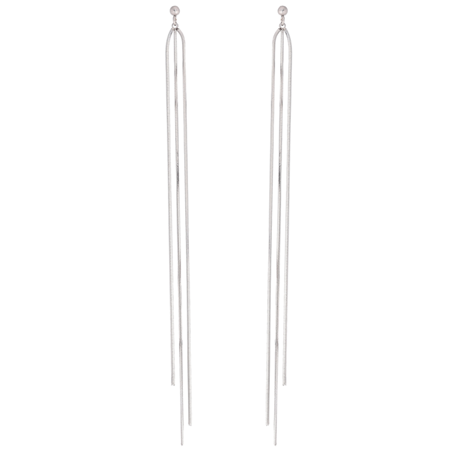 Серьги Xuping TTM Stainless Steel цвет Родий пусеты Подвески из цепочек фото №1 Серьги Xuping TTM Stainless Steel цвет Родий пусеты Подвески из цепочек фото №1