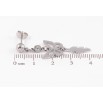 Серьги Xuping TTM Stainless Steel цвет Родий пусеты Подвески бабочка с пером фото №2 Серьги Xuping TTM Stainless Steel цвет Родий пусеты Подвески бабочка с пером фото №2