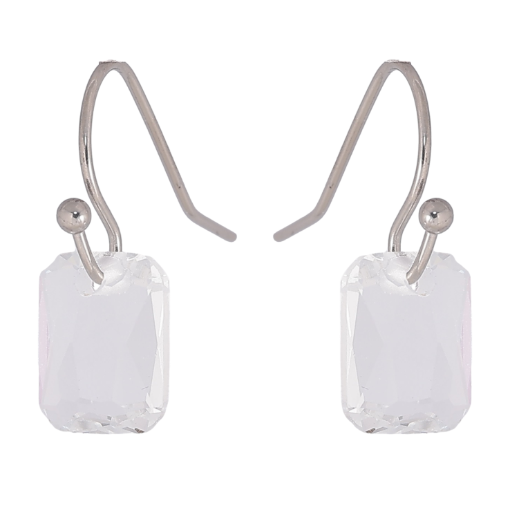 Сережки Xuping TTM Stainless Steel колір Родій французький замок «Кристали» фото №18 Сережки Xuping TTM Stainless Steel колір Родій французький замок «Кристали» фото №18