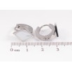 Серьги Xuping TTM Stainless Steel цвет Родий колечки Ромбы с перламутровыми вставками фото №2 Серьги Xuping TTM Stainless Steel цвет Родий колечки Ромбы с перламутровыми вставками фото №2