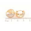 Серьги Xuping Позолота 18K колечки Инкрустация кристаллами фото №2 Серьги Xuping Позолота 18K колечки Инкрустация кристаллами фото №2