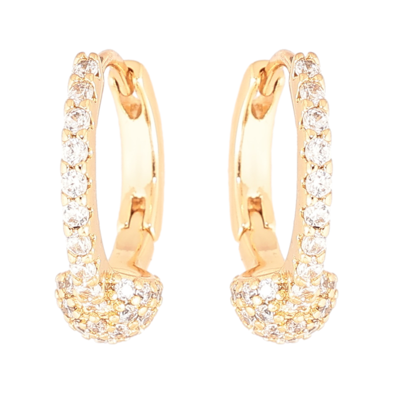Сережки Xuping Позолота 18K колечка «Інкрустація кристалами» фото №14