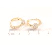Серьги Xuping Позолота 18K колечки Инкрустация кристаллами фото №2