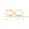 Серьги Xuping Позолота 18K колечки Узор с кристаллами фото №2