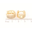 Серьги Xuping Позолота 18K колечки Инкрустация кристаллами фото №2 Серьги Xuping Позолота 18K колечки Инкрустация кристаллами фото №2