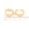 Сережки Xuping Позолота 18K колечка «Візерунок напиленням» фото №2 Сережки Xuping Позолота 18K колечка «Візерунок напиленням» фото №2