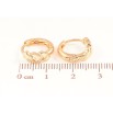 Сережки Xuping Позолота 18K колечка «Декоративний візерунок» фото №2 Сережки Xuping Позолота 18K колечка «Декоративний візерунок» фото №2