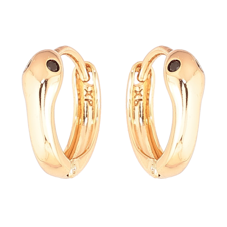 Серьги Xuping Позолота 18K колечки Змейки фото №21 Серьги Xuping Позолота 18K колечки Змейки фото №21