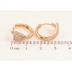 Серьги Xuping Позолота 18K колечки Узор с кристаллами фото №2 Серьги Xuping Позолота 18K колечки Узор с кристаллами фото №2