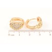 Серьги Xuping Позолота 18K колечки Декоративный узор фото №2 Серьги Xuping Позолота 18K колечки Декоративный узор фото №2