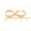 Серьги Xuping Позолота 18K колечки Декоративный узор с напылением ø 20мм фото №2 Серьги Xuping Позолота 18K колечки Декоративный узор с напылением ø 20мм фото №2