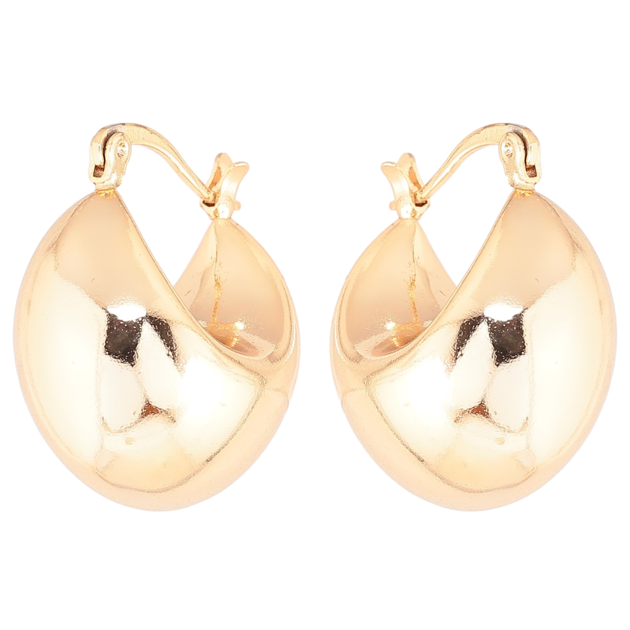 Серьги Xuping Позолота 18K замок-булавка Обьемные фото №1
