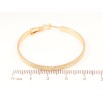 Серьги Xuping Позолота 18K кольца (конго) Декоративный узор ø 4см фото №2 Серьги Xuping Позолота 18K кольца (конго) Декоративный узор ø 4см фото №2