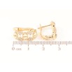 Сережки Xuping Позолота 18K англійський замок «Візерунок з кристалами» фото №2 Сережки Xuping Позолота 18K англійський замок «Візерунок з кристалами» фото №2