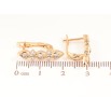 Серьги Xuping Позолота 18K английский замок Узор с кристаллами фото №2 Серьги Xuping Позолота 18K английский замок Узор с кристаллами фото №2