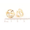 Сережки Xuping Позолота 18K англійський замок «Сердечка в колечках» фото №2 Сережки Xuping Позолота 18K англійський замок «Сердечка в колечках» фото №2