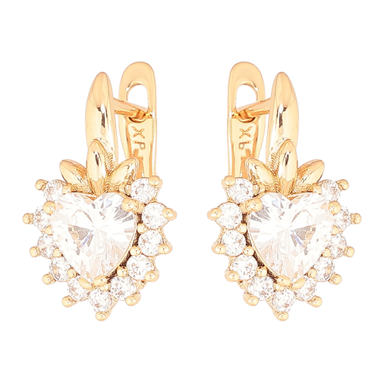 Сережки Xuping Позолота 18K англійський замок «Кришталеві ягідки» фото №5 Сережки Xuping Позолота 18K англійський замок «Кришталеві ягідки» фото №5