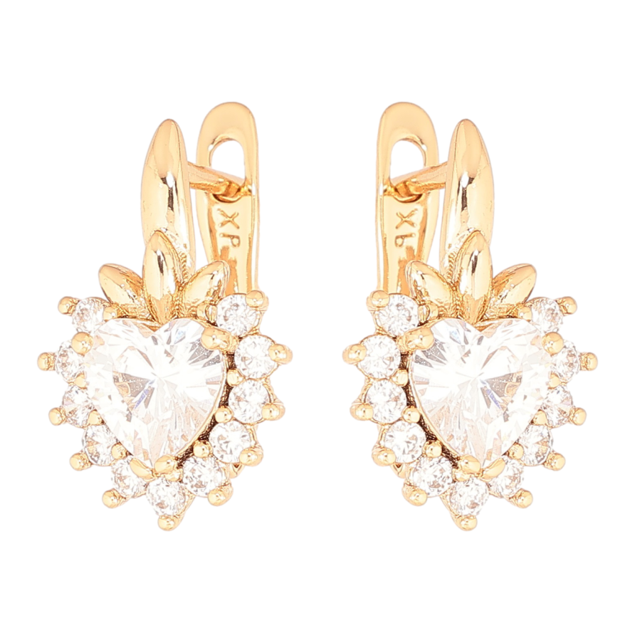 Сережки Xuping Позолота 18K англійський замок «Кришталеві ягідки» фото №1 Сережки Xuping Позолота 18K англійський замок «Кришталеві ягідки» фото №1