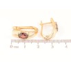 Сережки Xuping Позолота 18K англійський замок «Вставка червоний кристал» фото №2 Сережки Xuping Позолота 18K англійський замок «Вставка червоний кристал» фото №2