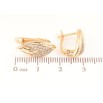 Сережки Xuping Позолота 18K англійський замок «Візерунок з інкрустацією кристалами» фото №2 Сережки Xuping Позолота 18K англійський замок «Візерунок з інкрустацією кристалами» фото №2