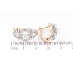 Серьги Xuping Позолота 18K + Родий английский замок Инкрустация кристаллами фото №2 Серьги Xuping Позолота 18K + Родий английский замок Инкрустация кристаллами фото №2