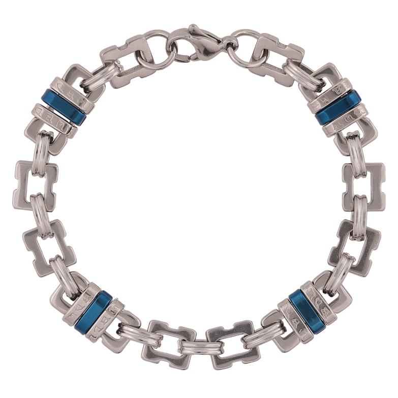 Браслет Xuping ТТМ Stainless Steel цвет Родий Декоративное плетение длинна 19см х 2-9мм фото №1 Браслет Xuping ТТМ Stainless Steel цвет Родий Декоративное плетение длинна 19см х 2-9мм фото №1