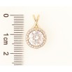 Кулон Xuping Позолота 18K Кристалл в обрамлении для цепочки до 4мм фото №2 Кулон Xuping Позолота 18K Кристалл в обрамлении для цепочки до 4мм фото №2