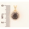 Кулон Xuping Позолота 18K Черный кристалл в обрамлении для цепочки до 4мм фото №2 Кулон Xuping Позолота 18K Черный кристалл в обрамлении для цепочки до 4мм фото №2