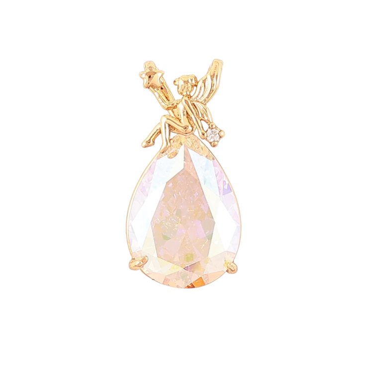 Кулон Xuping Позолота 18K Фея на радужном кристалле для цепочки до 4мм фото №19 Кулон Xuping Позолота 18K Фея на радужном кристалле для цепочки до 4мм фото №19