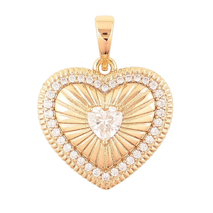 Кулон Xuping Позолота 18K «Сердечко» для ланцюжка до 6мм фото №6 Кулон Xuping Позолота 18K «Сердечко» для ланцюжка до 6мм фото №6